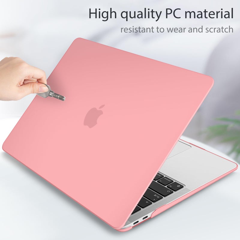 May Chen Compatible with New MacBook Air 13 inch Case 2021 2020 2019 2018 Release, Plastic Hard Shell with Keyboard Case for MacBook Air 13 inch with Retina Dispaly Fits Touch ID, Matte Pink - Image 5